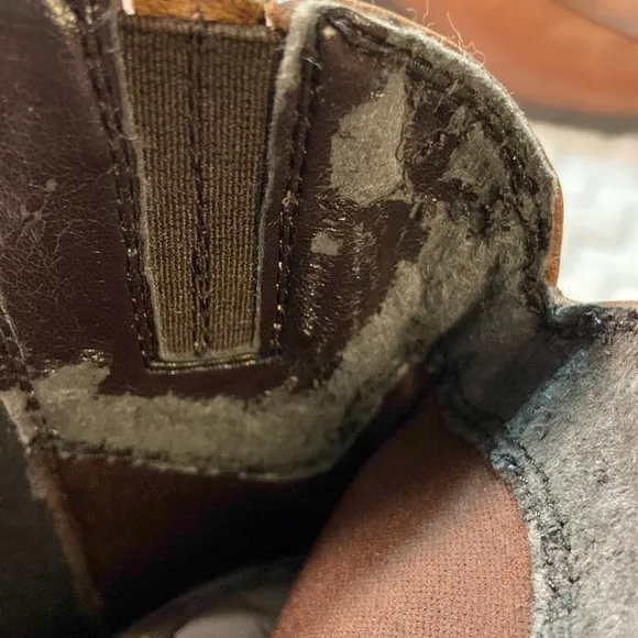 Clarks Zippered Boot Cognac.