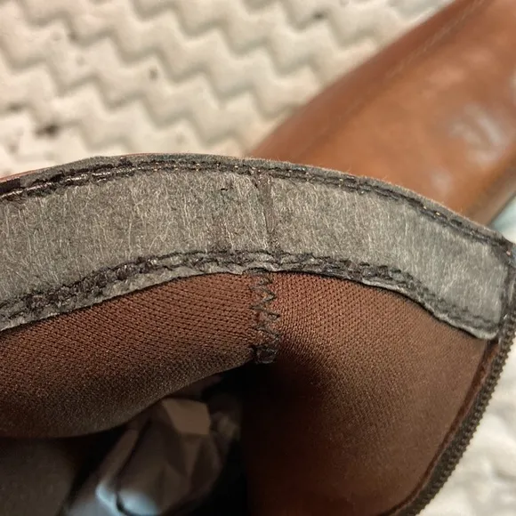 Clarks Zippered Boot Cognac.