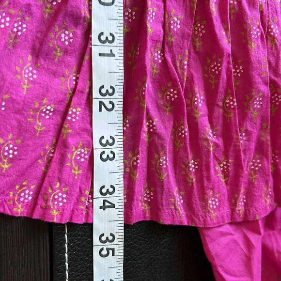 Cleobella Magdalena Mini Dress Mix Block Print Organic Hand Painted Sz M NEW