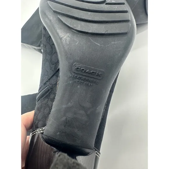 Coach Black Boots Size 7