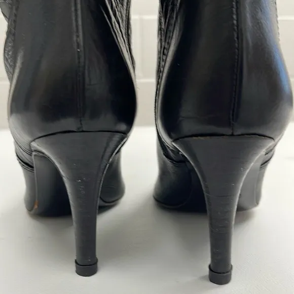 COACH Elitta Embossed Signature C Knee High Soft Leather Boots 7.5 B