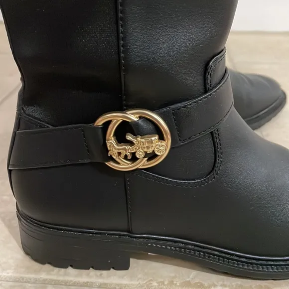 Coach leather boot
