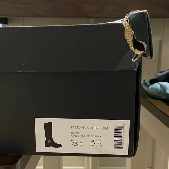 Coach leather boot