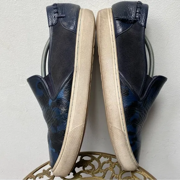Coach Leather Camo Slip On Sneakers 11.5 wide