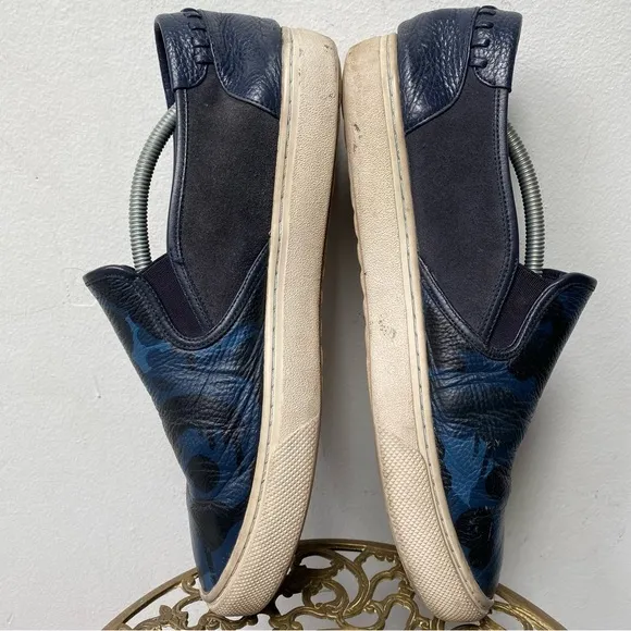 Coach Leather Camo Slip On Sneakers 11.5 wide