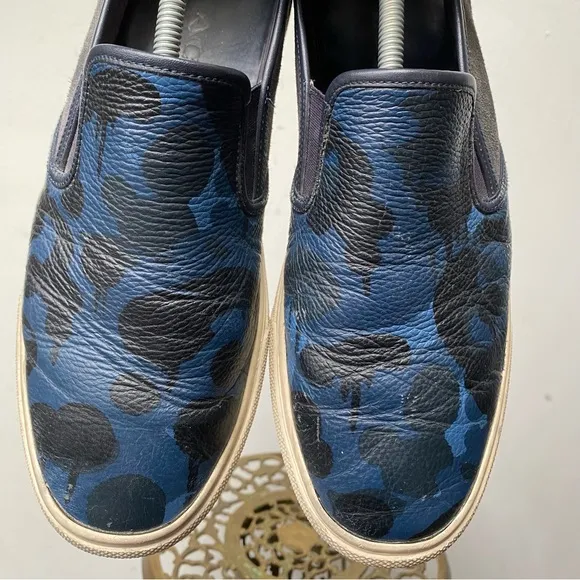 Coach Leather Camo Slip On Sneakers 11.5 wide