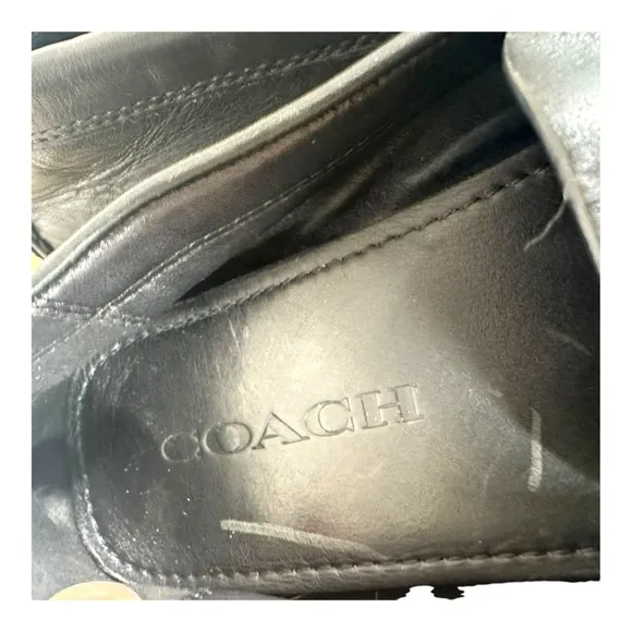 Coach Men’s 11.5‎ D Black Loafers G1727 Crosby Turlock Driver Loafers Leather