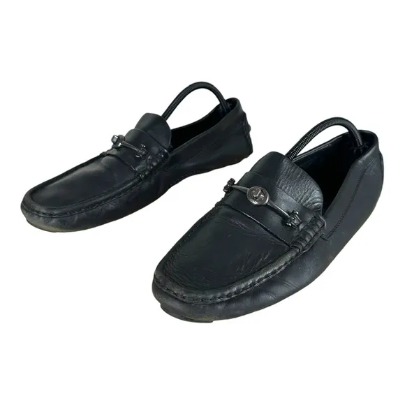 Coach Men’s 11.5‎ D Black Loafers G1727 Crosby Turlock Driver Loafers Leather