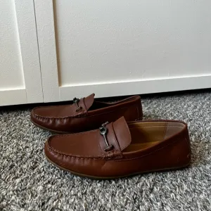 Coach Men’s Brown Dark Saddle Mott Driver‎ Leather Loafers Shoes Size 7.5