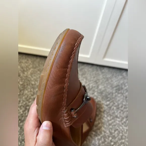 Coach Men’s Brown Dark Saddle Mott Driver‎ Leather Loafers Shoes Size 7.5