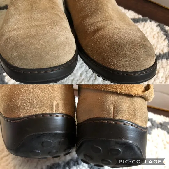 Coach “Tammy” Tan Real Leather Boots Made in Italy