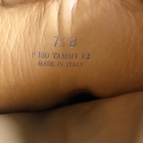 Coach “Tammy” Tan Real Leather Boots Made in Italy