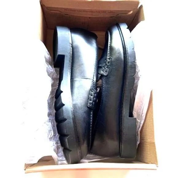 Cobb Hill luxury designer Women'n shoes Janney Loafer Black leather size 9.