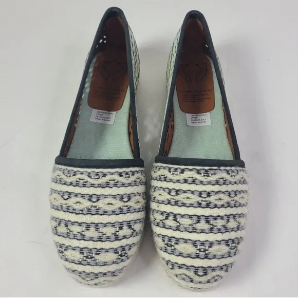 COBRA SOCIETY Molly Wool and Leather Espadrilles Size 41