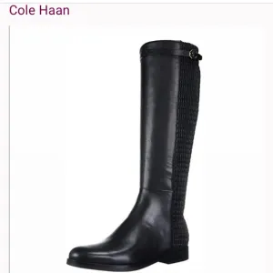 Cole Haan Grand OS Womens Black Leather Leela Riding Boots. Size 8