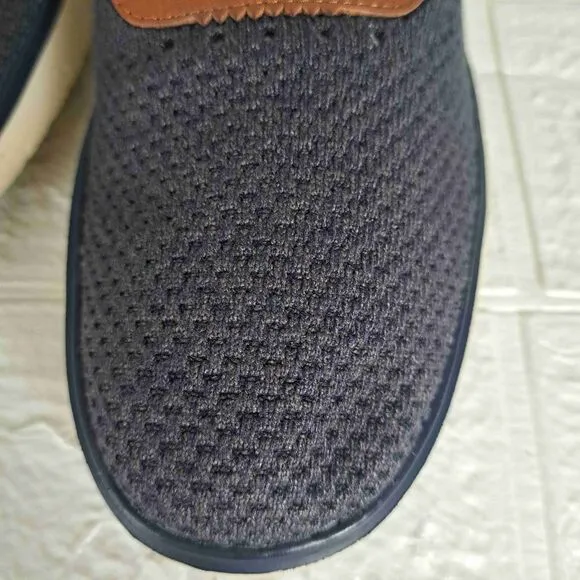Cole Haan Marine Blue Leather Lace-Up Zerogrand Sneakers