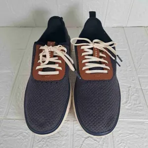 Cole Haan Marine Blue Leather Lace-Up Zerogrand Sneakers