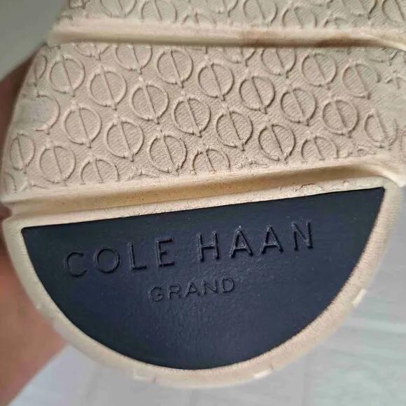Cole Haan Marine Blue Leather Lace-Up Zerogrand Sneakers