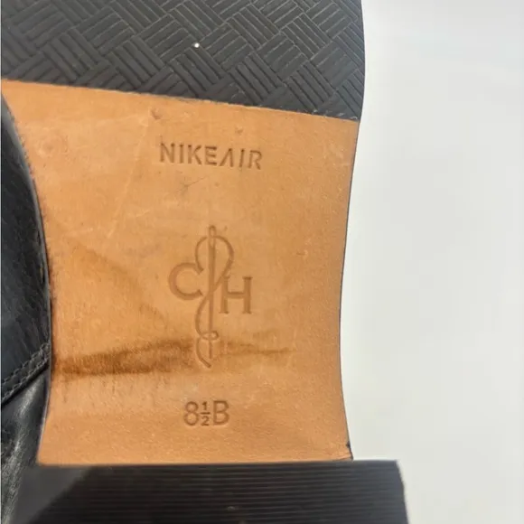 Cole Haan Nike Air Whitney Leather Military Steampunk Riding Tall Boots
