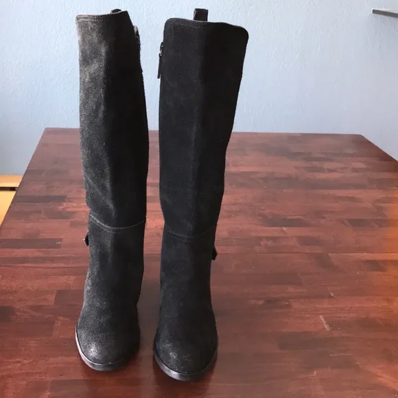 Cole Haan sueded Rustic 6B Calf hi Riding Boots