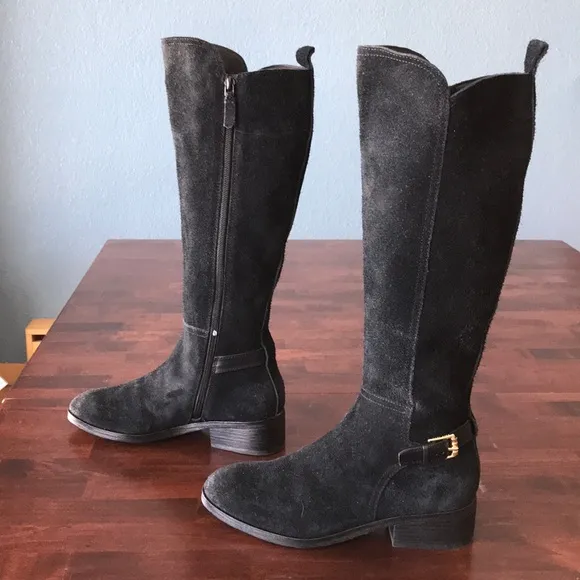 Cole Haan sueded Rustic 6B Calf hi Riding Boots
