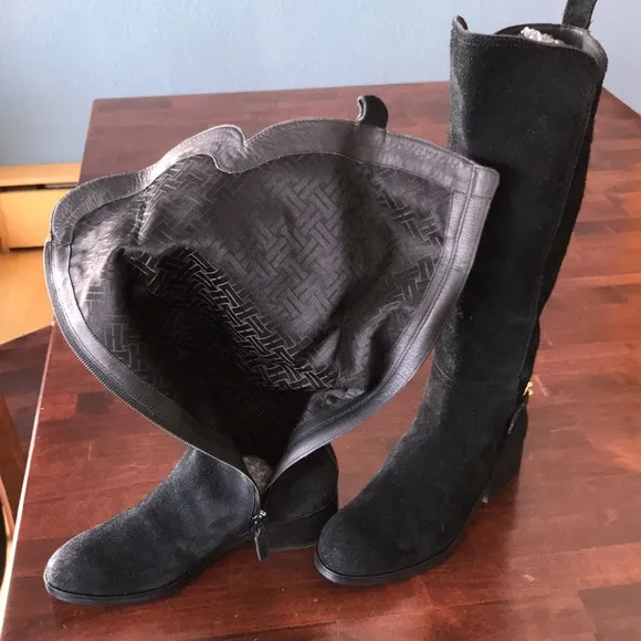 Cole Haan sueded Rustic 6B Calf hi Riding Boots