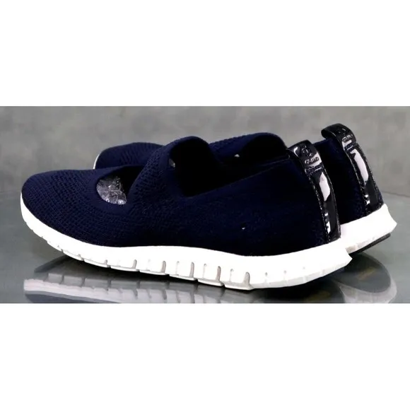 Cole Haan Zero Grand Women's Knit Comfort Loafers Shoes Size 6.5 Blue W14160 EUC