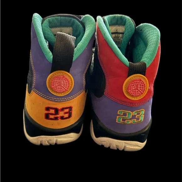 Colorful Air Jordan 9 Sneakers
