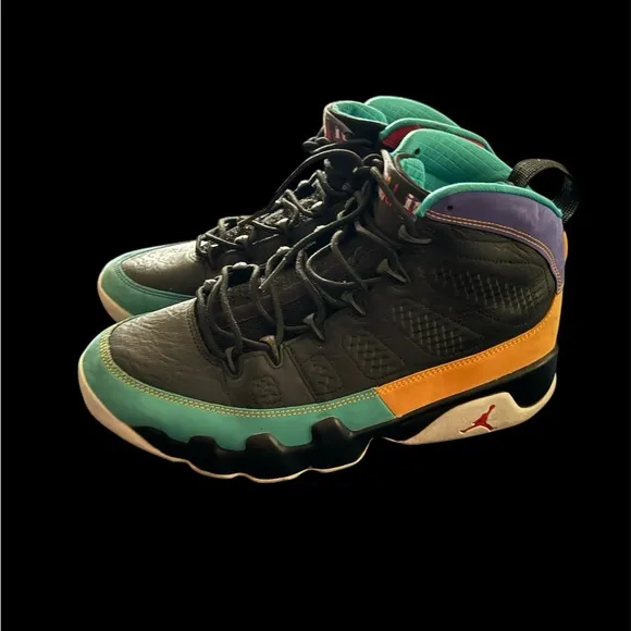 Colorful Air Jordan 9 Sneakers
