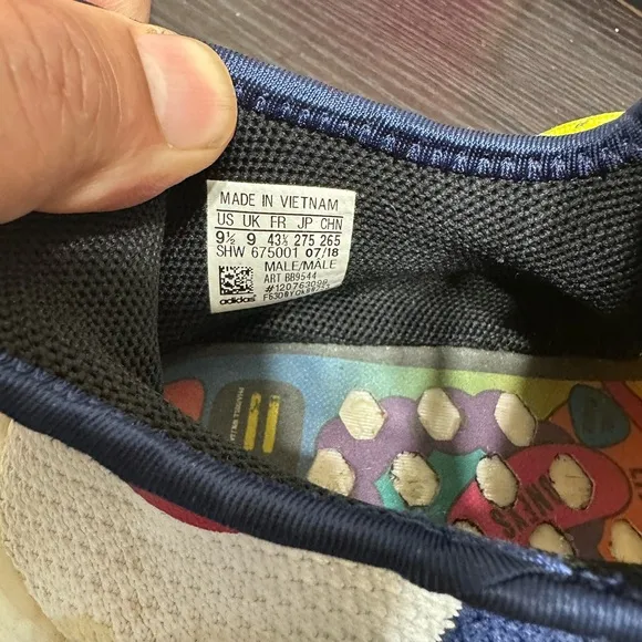 Colorful Knit Sneakers with Bold Text