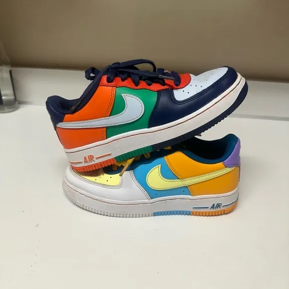 Colorful Nike Air Force 1 Sneakers youth size 4Y