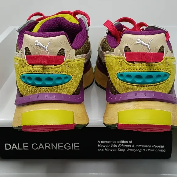 Colorful Sneakers with Red Laces