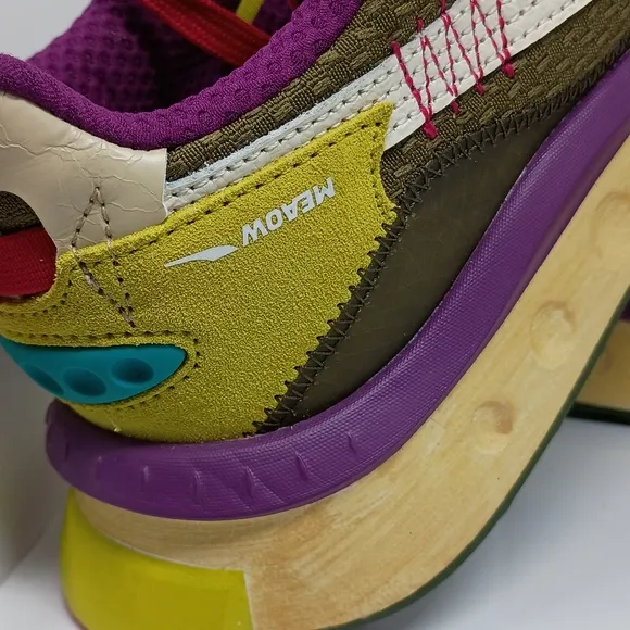 Colorful Sneakers with Red Laces
