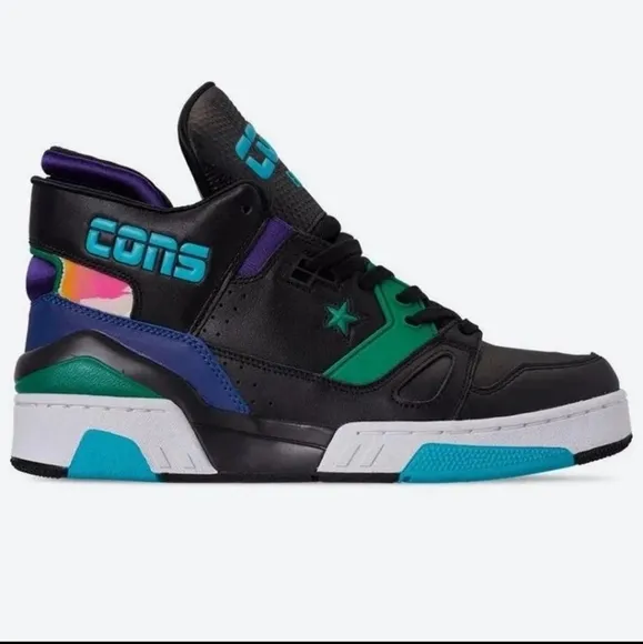 🆕Converse | ERX 260 Mid Sneakers Charlotte Hornets/Black Mens Size 11