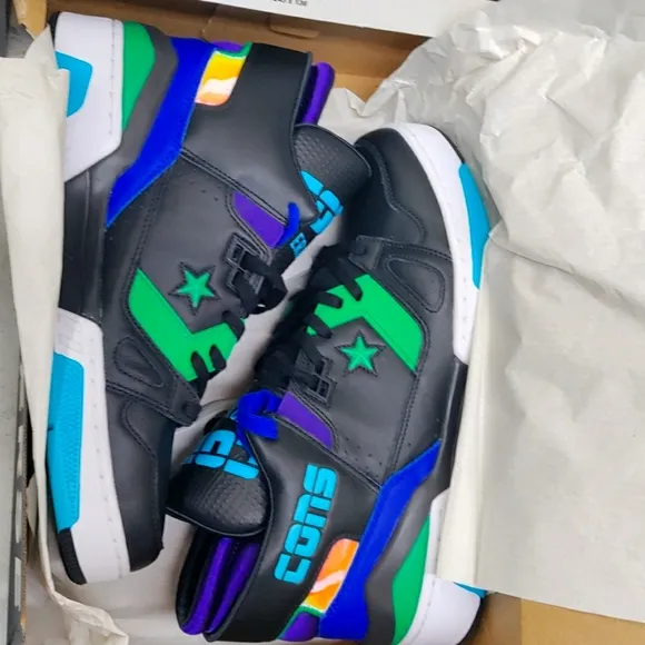 🆕Converse | ERX 260 Mid Sneakers Charlotte Hornets/Black Mens Size 11