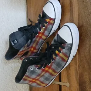 Converse Wool High-Top Sneakers with Multicolor Pattern Mens 9.5/Womens 11.5