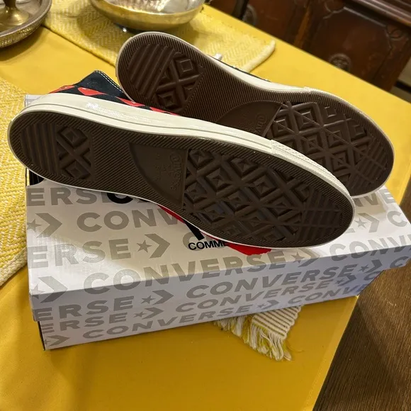 Converse x Comme des Garçons PLAY Black High-Top Sneakers