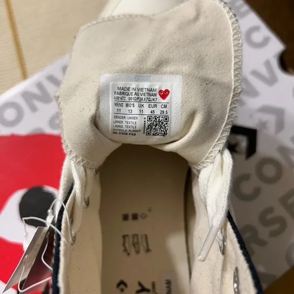 Converse x Comme des Garçons PLAY Black High-Top Sneakers