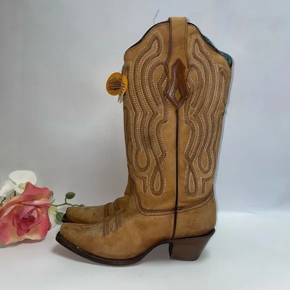 Corral Tan Western Cowboy Boots