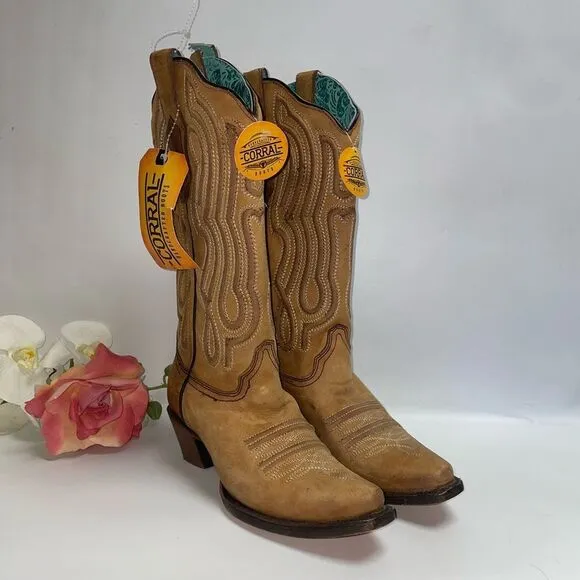 Corral Tan Western Cowboy Boots