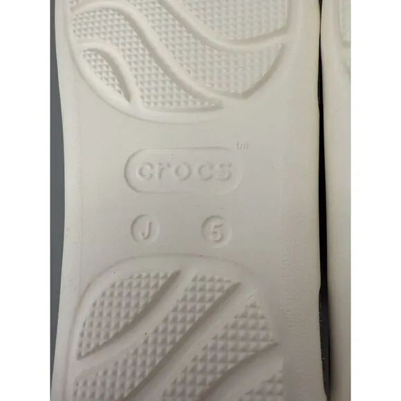 Crocs Isabella Glitter Sandal Gray J5 EU 37-38 Women's‎ 7  New #31