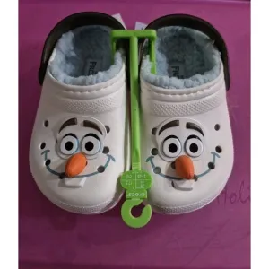 Crocs Kids' Disney Frozen Olaf Lined Classic Clog  Toddler Size 7  NEW