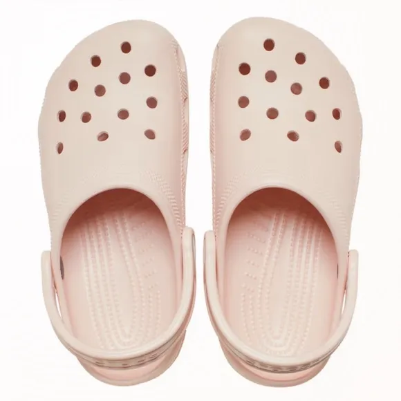 CROCS Pink Sandals with Perforated Design and Heel Strap