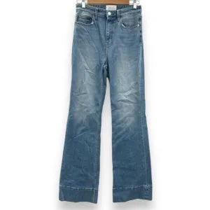 Current/Elliott Light Wash High Rise Wide Leg Cotton Blend‎ Jeans Size 28