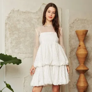 Davi &amp; Dani Checker Print Side Pockets Textured Mini Dress