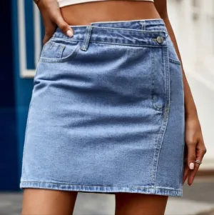 Denim Daze High Waist Skirt