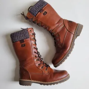 Denver Hayes  Lauren Tall Lace up with Zipper winter boots
