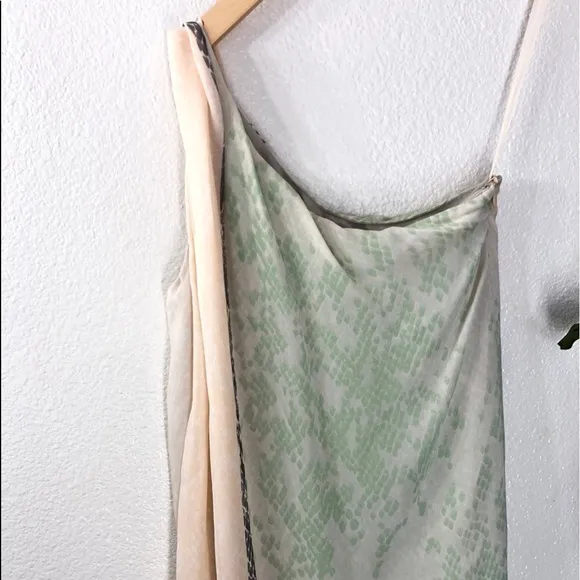 Diane Von Furstenberg Snake Print Pastel Dress