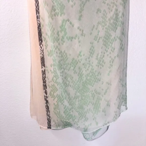 Diane Von Furstenberg Snake Print Pastel Dress