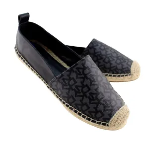 DKNY | Mali Espadrille Loafer Flats Black Charcoal Gray
